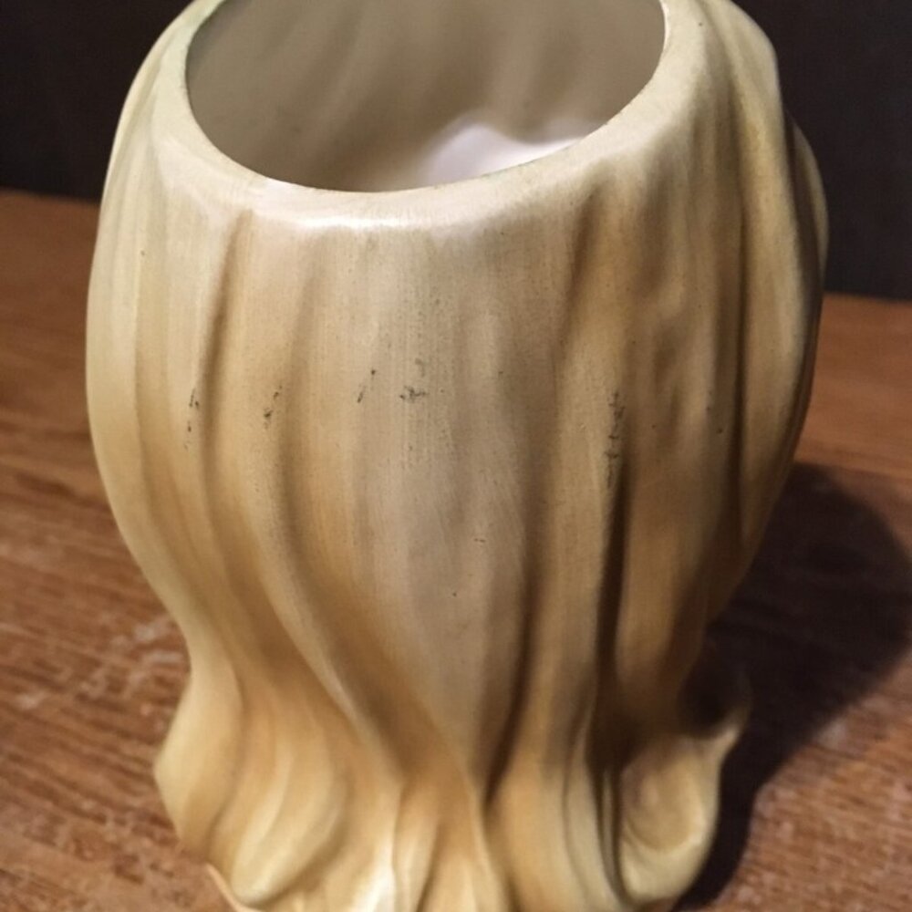 LEFTON LADY HEAD PLANTER VASE #2536 - Picture 2 of 13